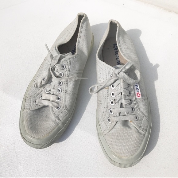SUPERGA white canvas sneakers 39 8.5 9 shoes - Picture 7 of 7